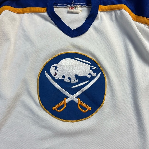 Vintage 80s NHL CCM Buffalo Sabres Perreault Jersey Size XL - Picture 4 of 11